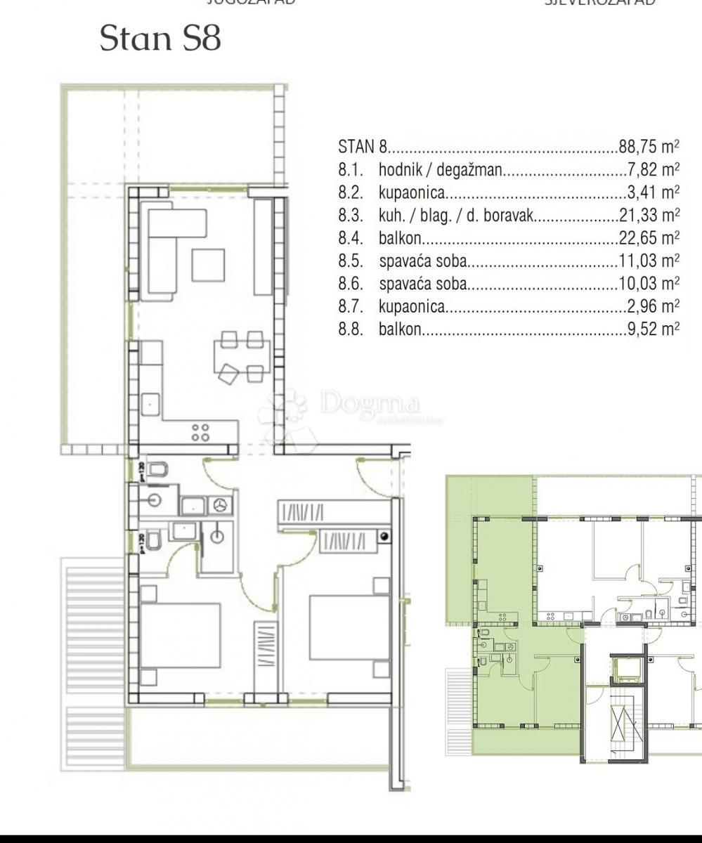 Apartma Na predaj - ZADARSKA NIN