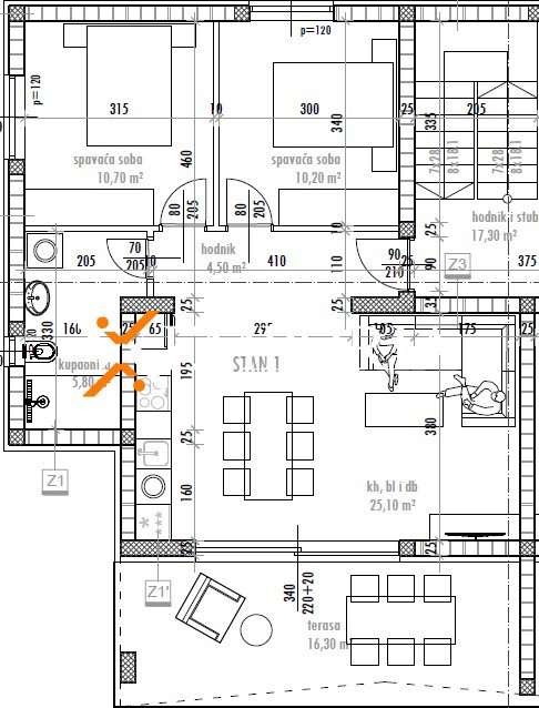 Apartment Zu verkaufen - ZADARSKA SUKOŠAN