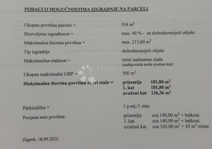 Grundstück Zu verkaufen - Grad Zagreb Zagreb - foto 2/3