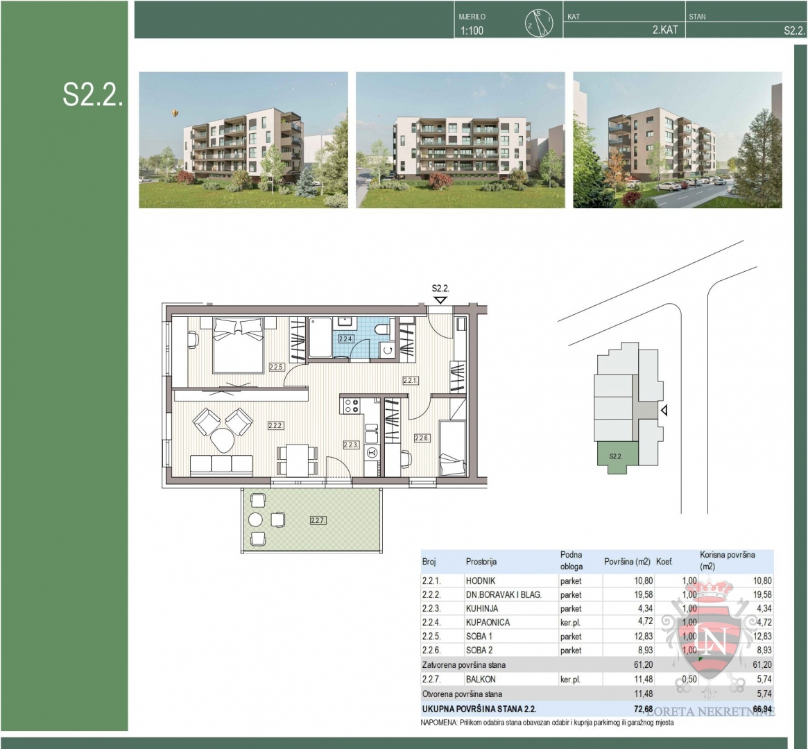Apartment Zu verkaufen - KRAPINSKO-ZAGORSKA KRAPINSKE TOPLICE