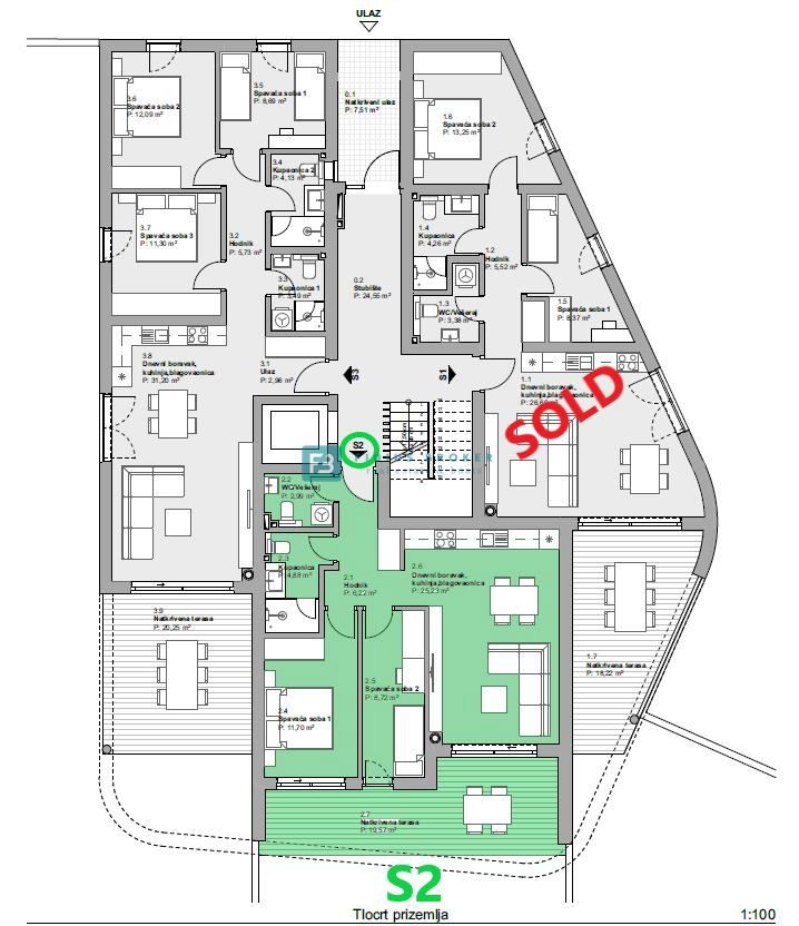 Flat For sale - ŠIBENSKO-KNINSKA VODICE