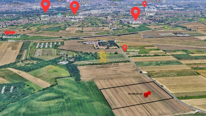 Pozemek na prodej 40000 m² – Zagreb