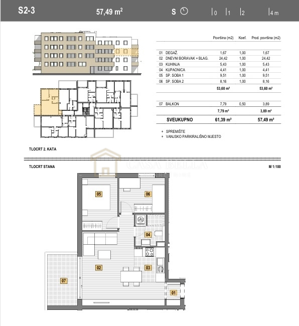 Appartement À vendre - LIČKO-SENJSKA SENJ