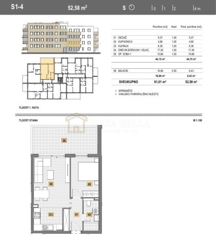 Flat for sale 52 m² – Senj