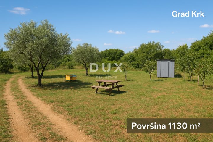 Zemljište na prodaju 1130 m² – Krk