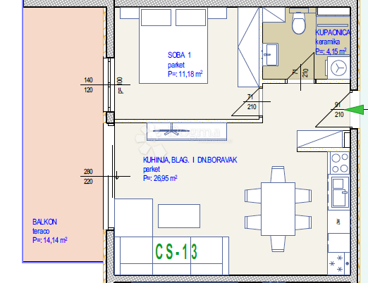 Flat For sale - SPLITSKO-DALMATINSKA SEGET