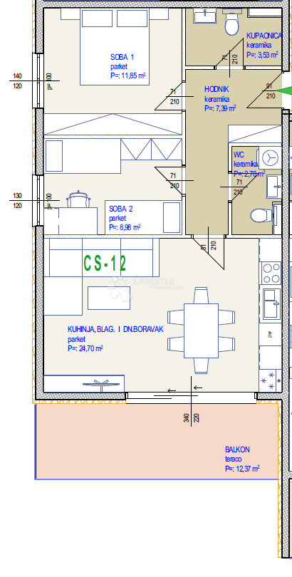 Apartment Zu verkaufen - SPLITSKO-DALMATINSKA SEGET