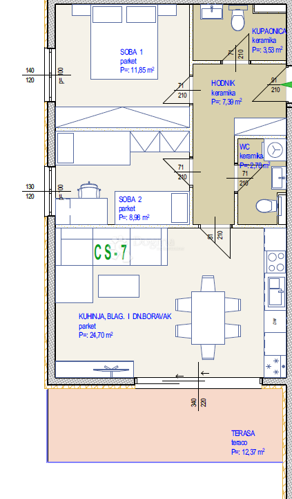 Apartma Na predaj - SPLITSKO-DALMATINSKA SEGET