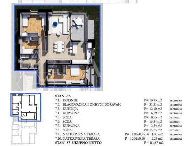Apartment Zu verkaufen - Istarska Labin - foto 4/4