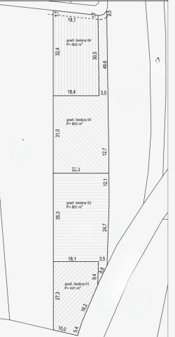 Land for sale 803 m² – Zemunik Donji