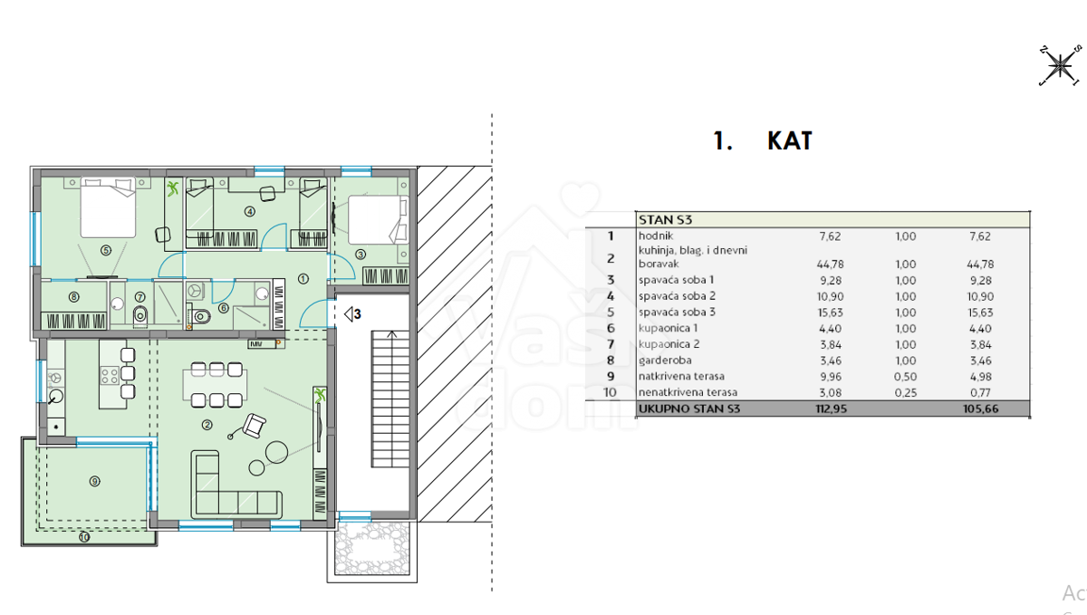 Apartment Zu verkaufen - ZADARSKA BIBINJE