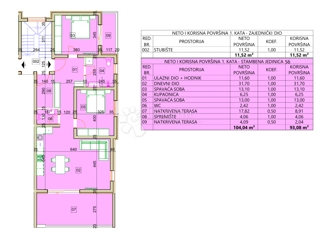 Flat For sale - ŠIBENSKO-KNINSKA TRIBUNJ