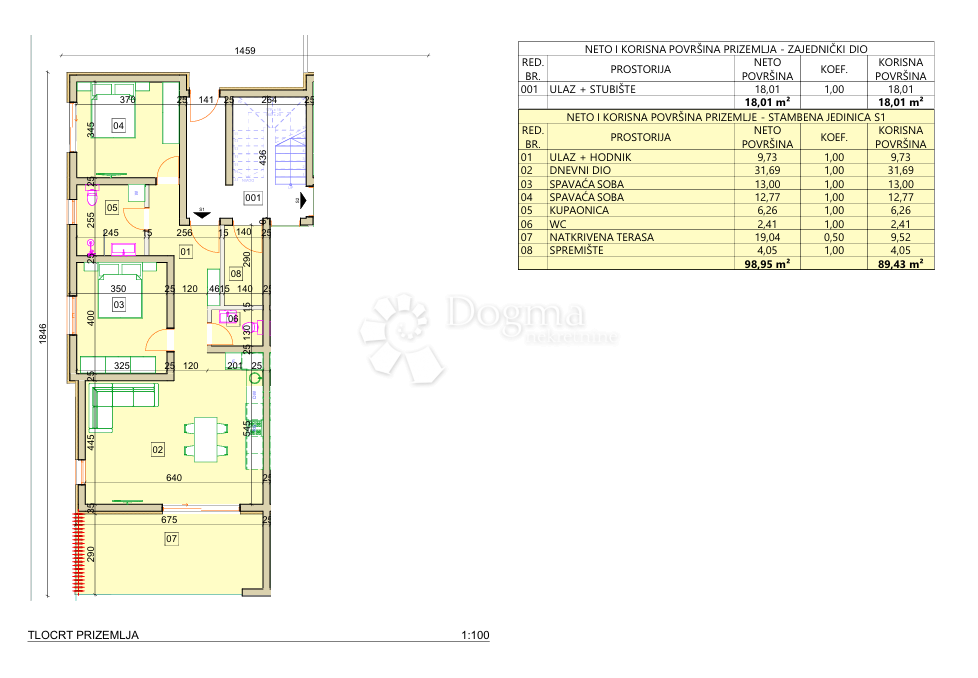 Appartement À vendre - ŠIBENSKO-KNINSKA TRIBUNJ