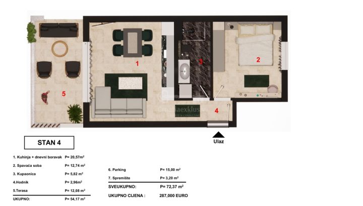 Apartment Zu verkaufen - šibensko-kninska šibenik - foto 5/8