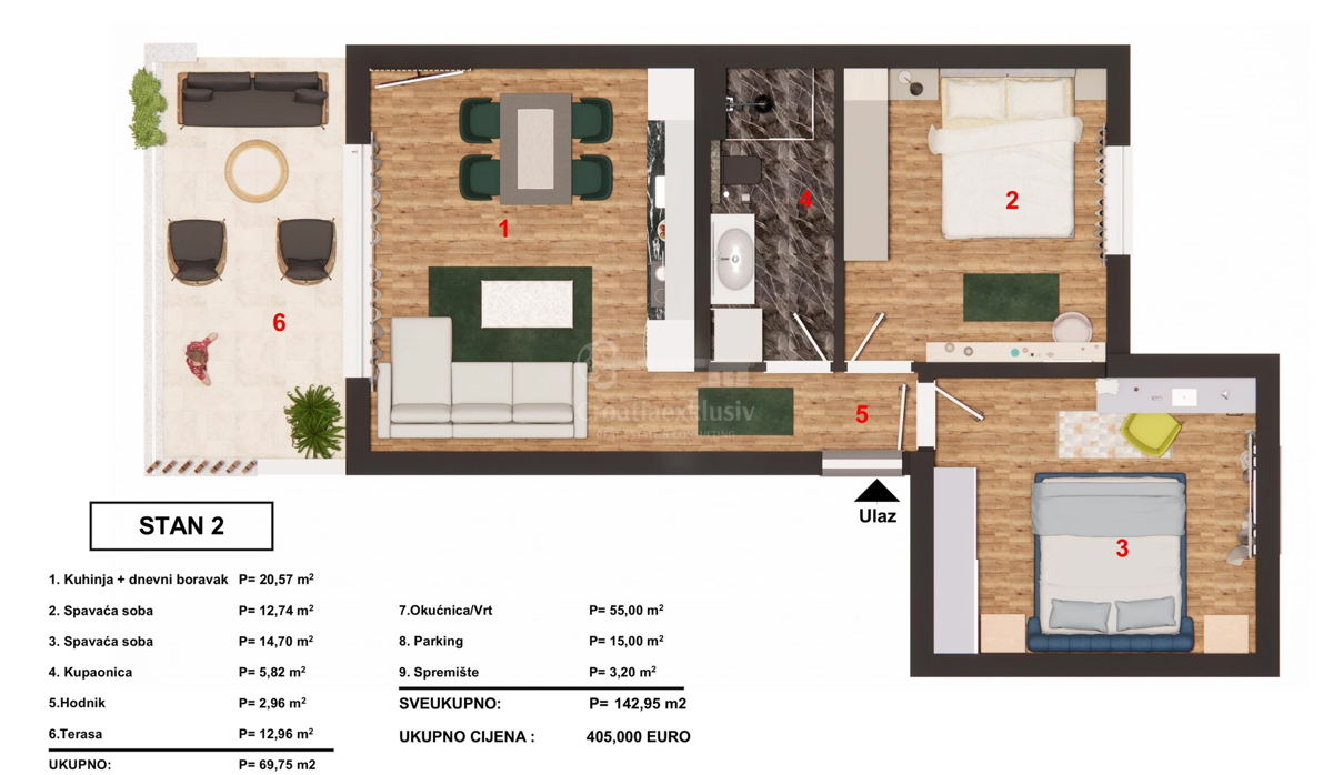 Apartment Zu verkaufen - ŠIBENSKO-KNINSKA ŠIBENIK