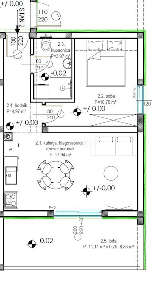 Apartment Zu verkaufen - Zadarska Zadar - foto 2/7