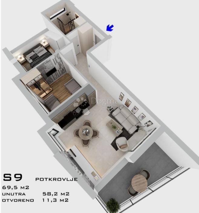 Apartment Zu verkaufen - ŠIBENSKO-KNINSKA ŠIBENIK