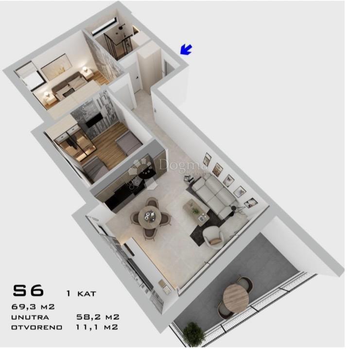 Apartment Zu verkaufen - ŠIBENSKO-KNINSKA ŠIBENIK