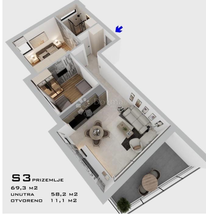 Apartmán Na prodej - ŠIBENSKO-KNINSKA ŠIBENIK