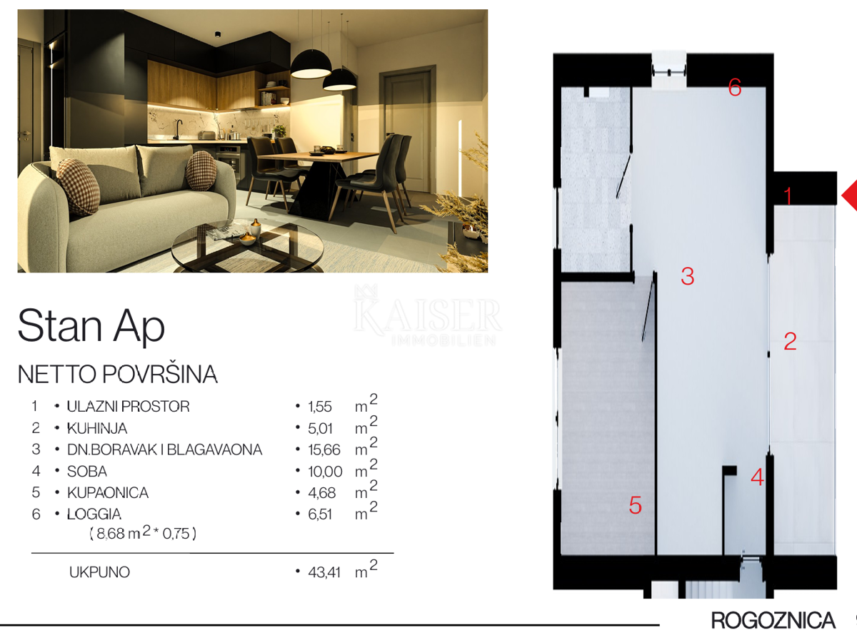 Apartment Zu verkaufen - šibensko-kninska Rogoznica - foto 3/14