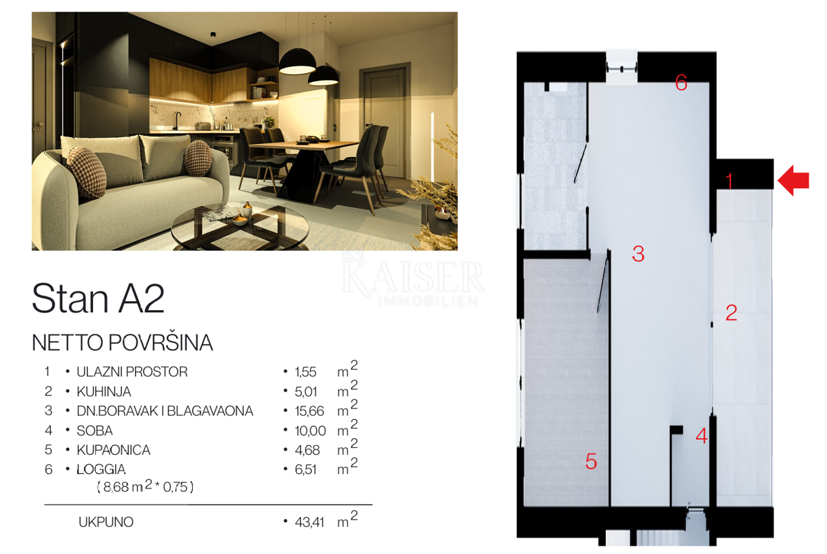 Apartment Zu verkaufen - ŠIBENSKO-KNINSKA ROGOZNICA