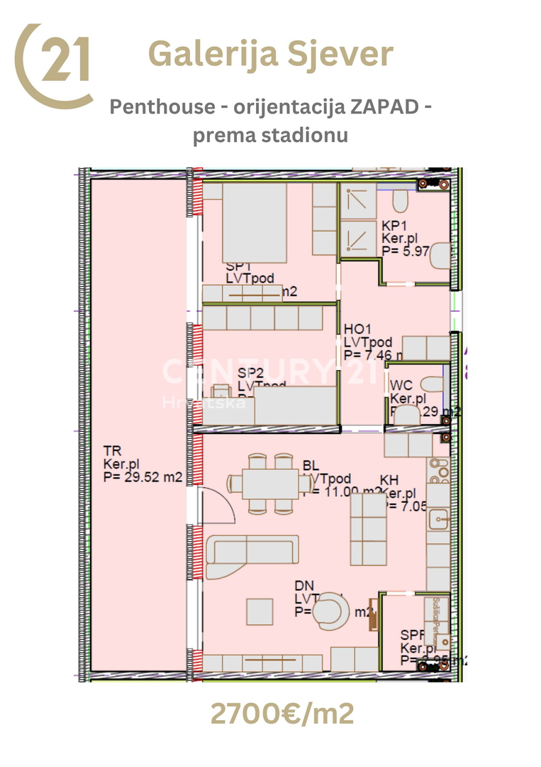 Appartement À vendre ČAKOVEC