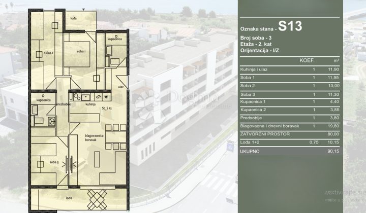 Apartment Zu verkaufen - Splitsko-dalmatinska Trogir - foto 2/3