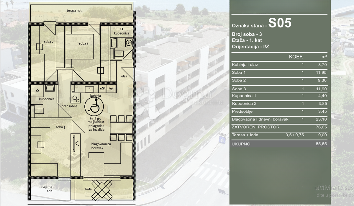 Flat For sale - SPLITSKO-DALMATINSKA TROGIR
