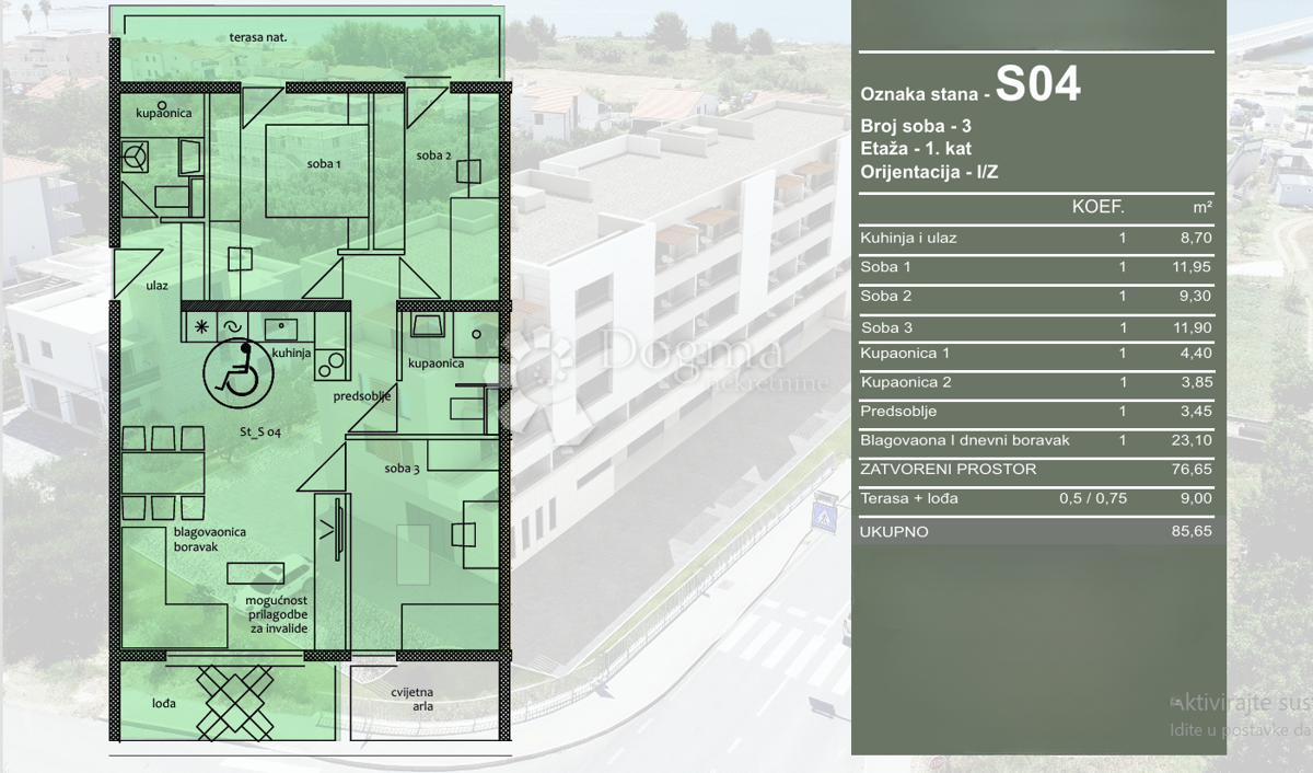 Apartment Zu verkaufen - Splitsko-dalmatinska Trogir - foto 2/3