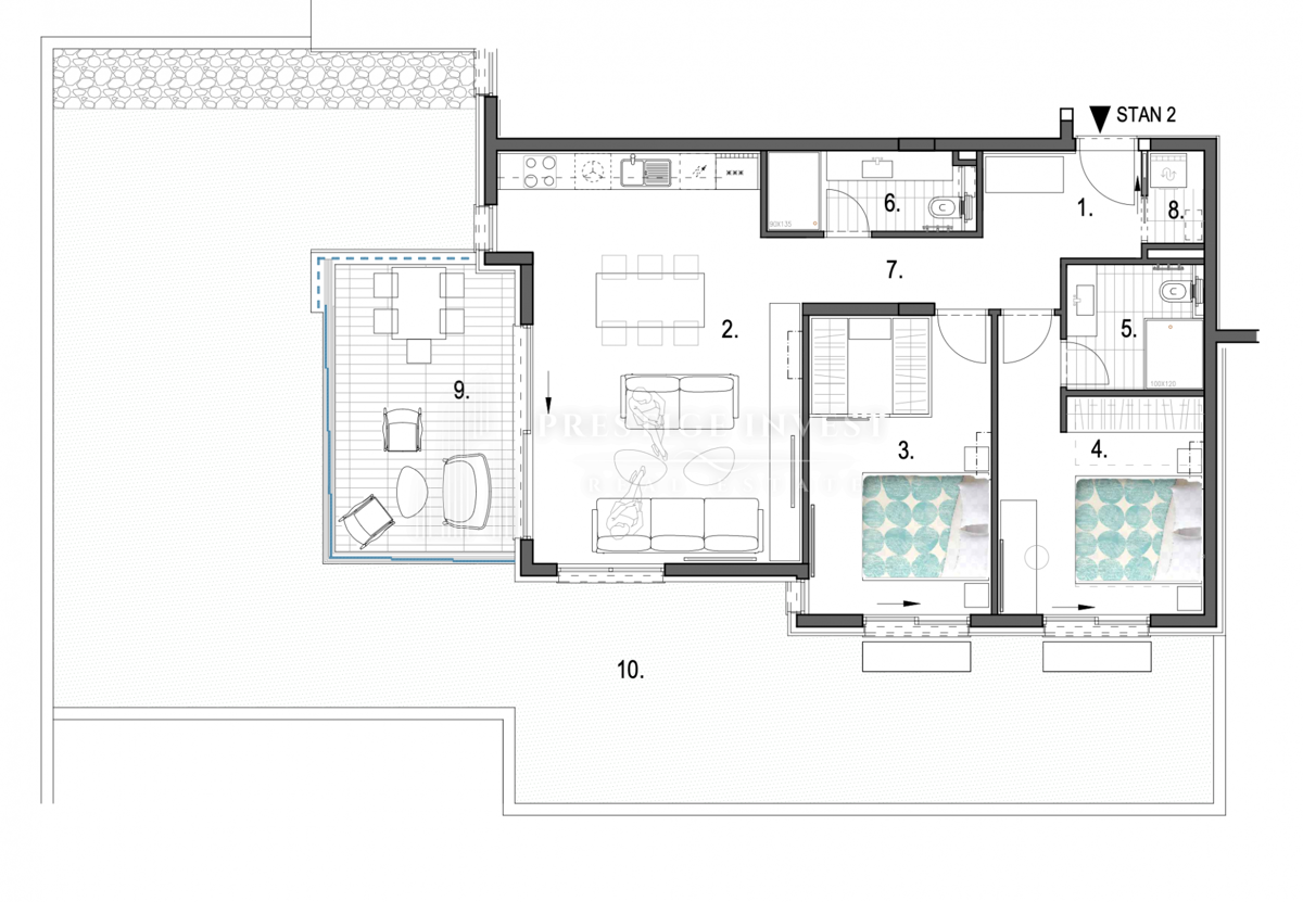 Appartement À vendre - ŠIBENSKO-KNINSKA PRIMOŠTEN