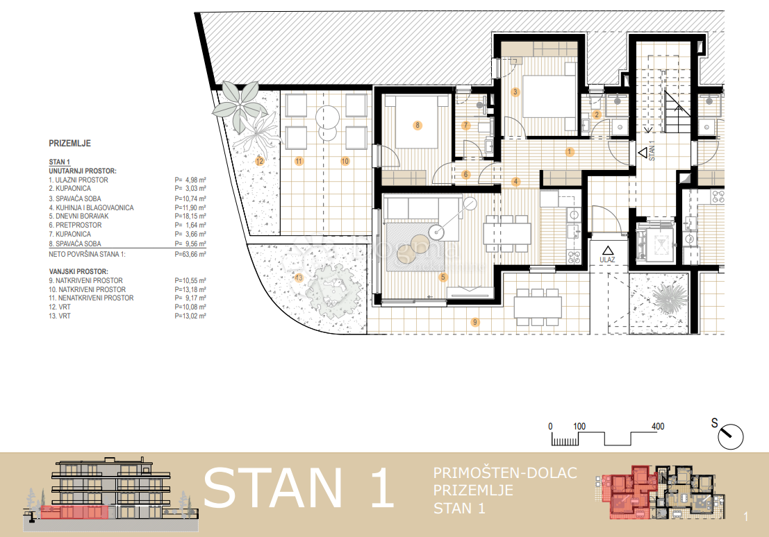 Apartmán Na prodej - ŠIBENSKO-KNINSKA PRIMOŠTEN