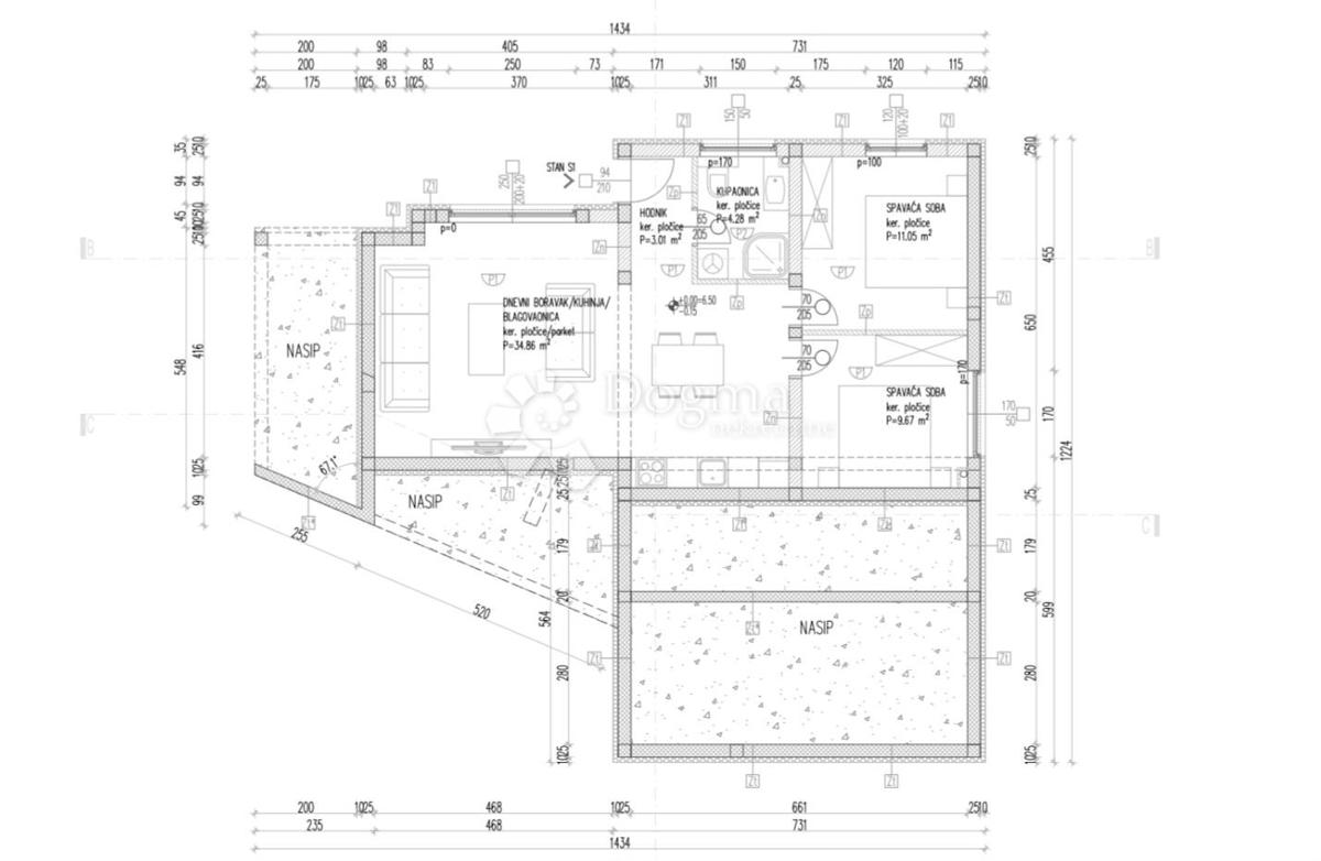Flat For sale - SPLITSKO-DALMATINSKA TROGIR