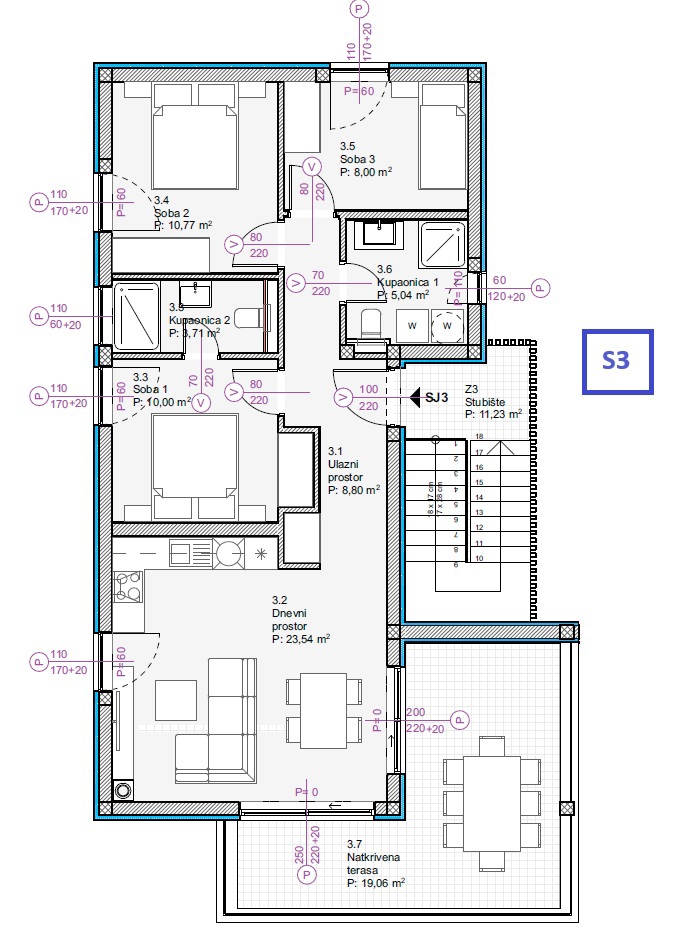Flat For sale - ŠIBENSKO-KNINSKA VODICE