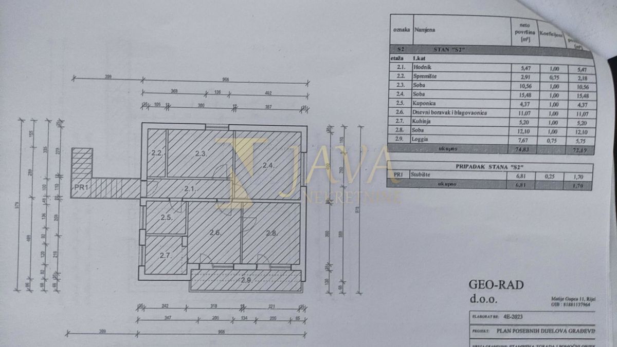 Apartment Zu verkaufen - PRIMORSKO-GORANSKA RIJEKA