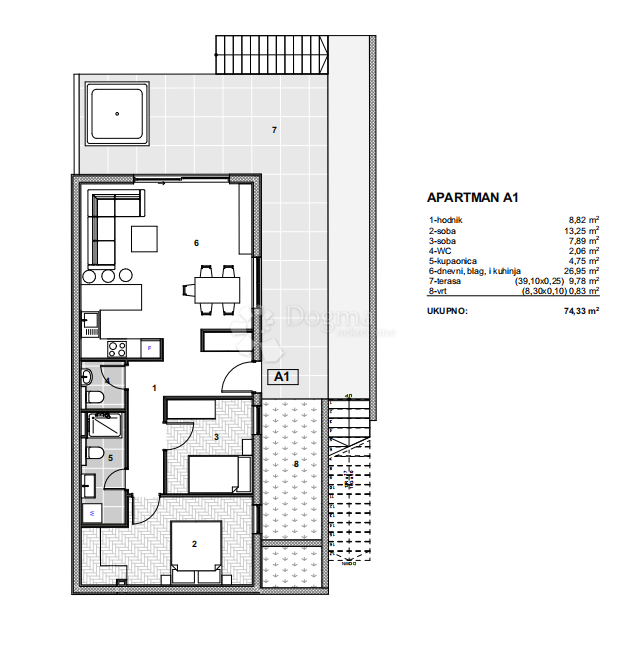 Flat For sale - SPLITSKO-DALMATINSKA TROGIR
