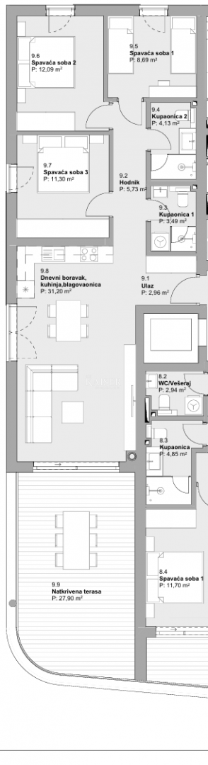 Flat For sale - ŠIBENSKO-KNINSKA VODICE