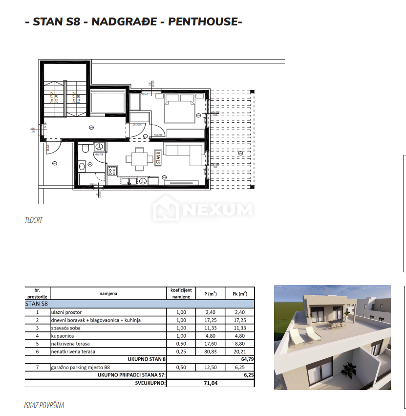 Flat For sale - SPLITSKO-DALMATINSKA KAŠTELA