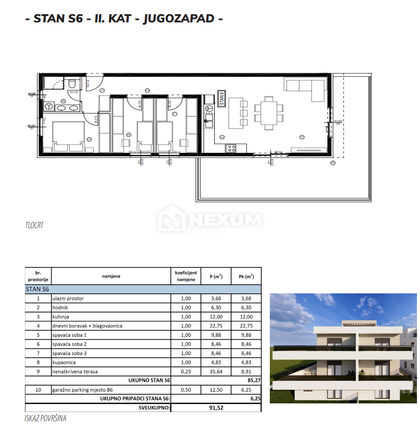 Flat For sale - SPLITSKO-DALMATINSKA KAŠTELA