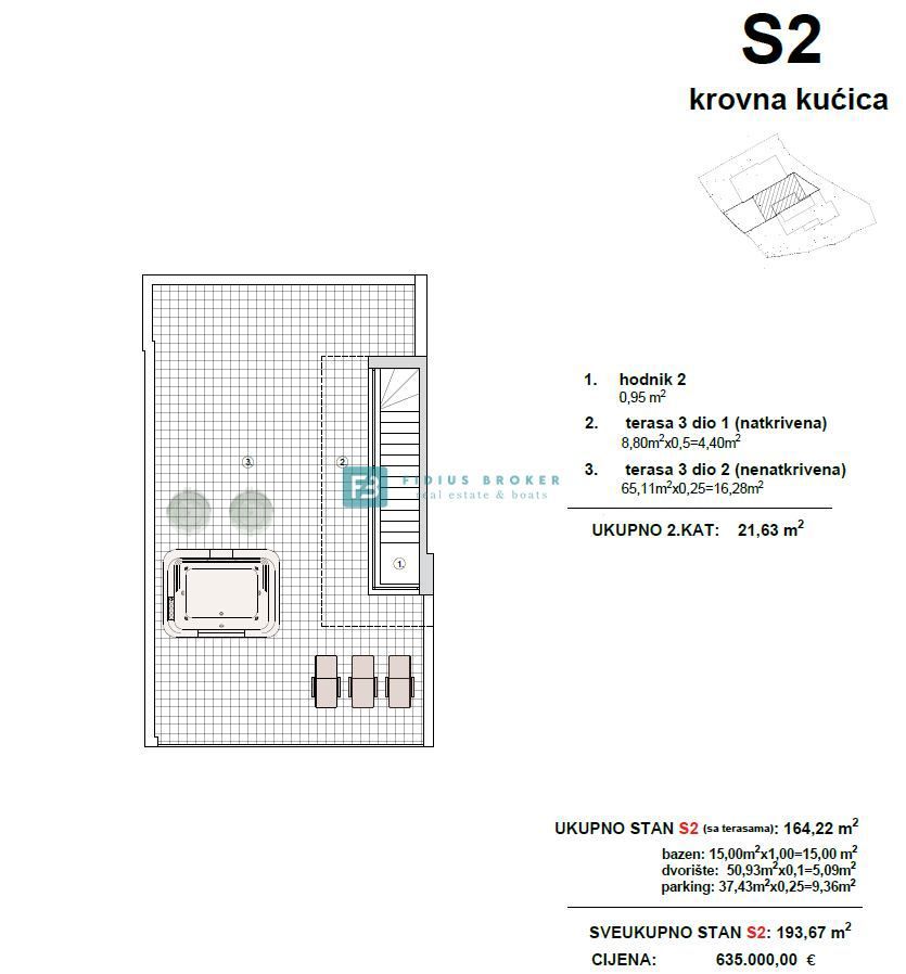 Flat For sale - ŠIBENSKO-KNINSKA VODICE