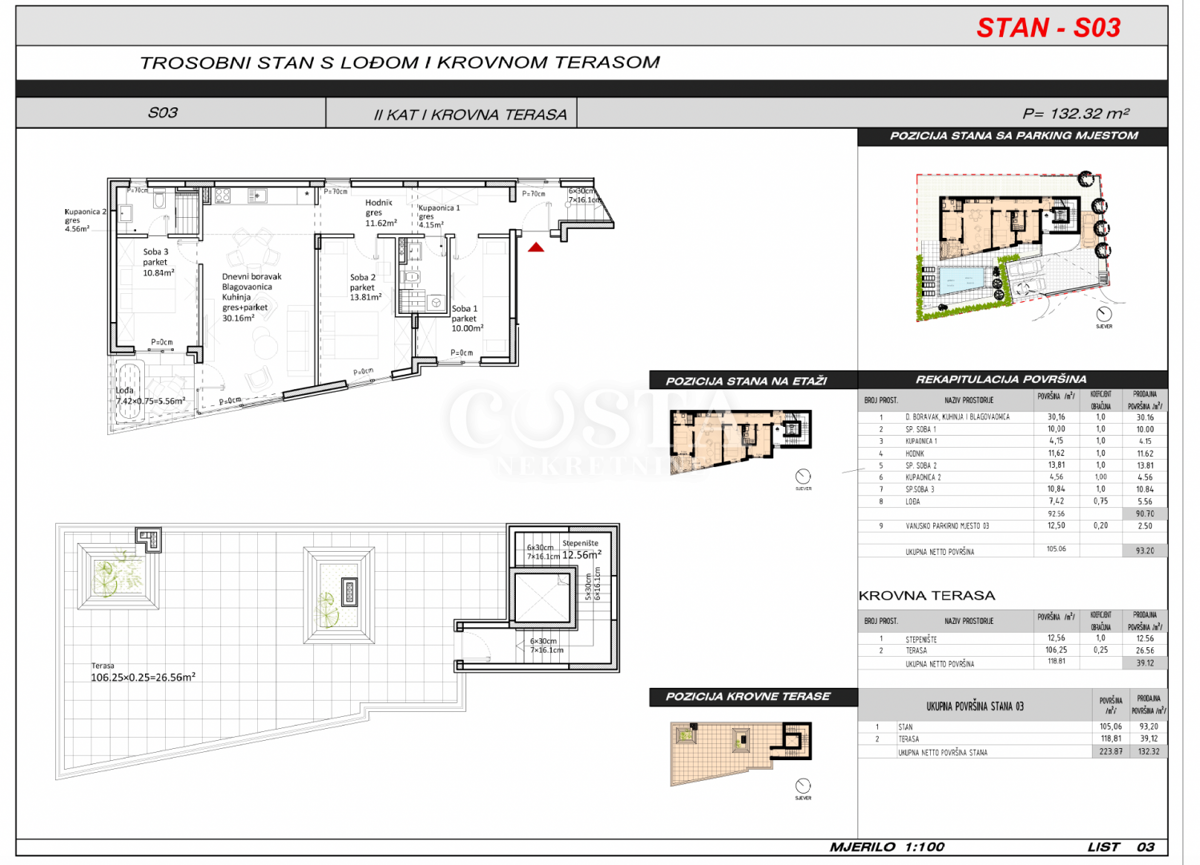 Apartmán Na prodej - ZADARSKA SUKOŠAN