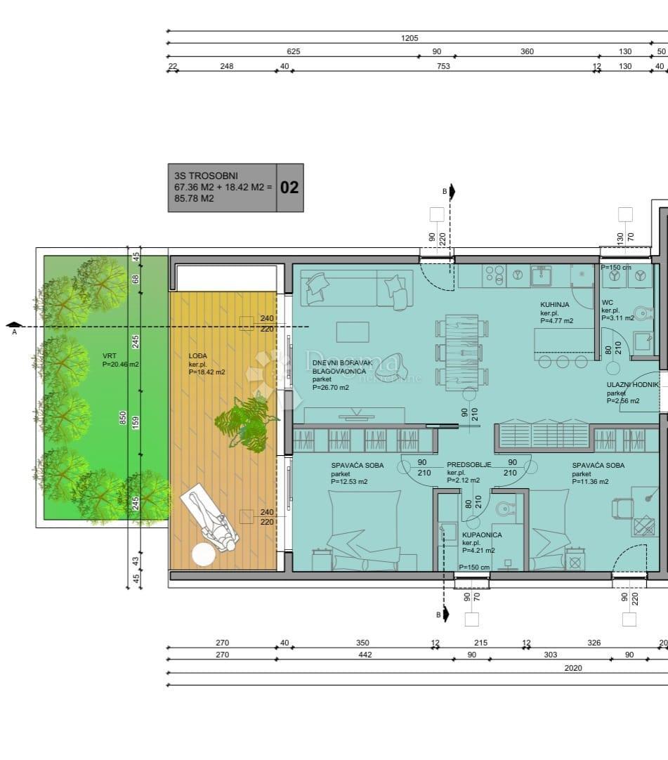 Appartement À vendre - KARLOVAČKA DUGA RESA