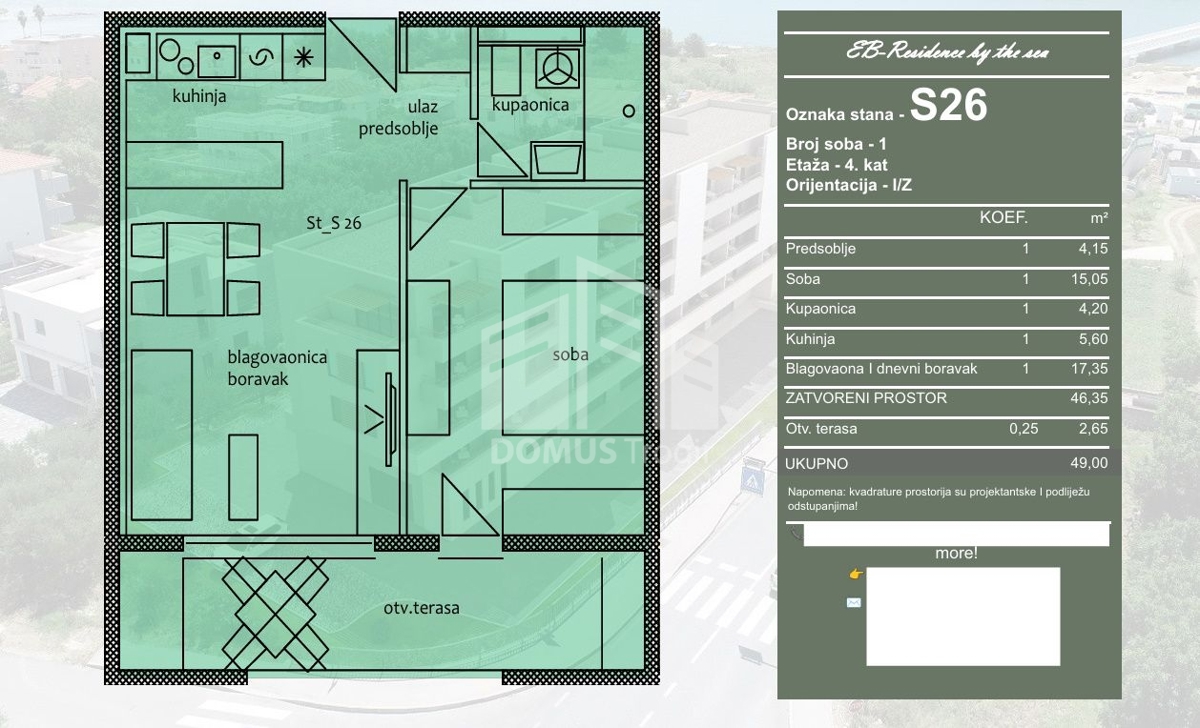Apartmán Na prodej - Splitsko-dalmatinska Trogir - foto 3/3