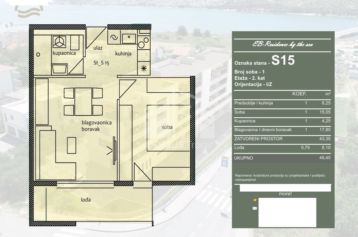 Flat For sale - Splitsko-dalmatinska Trogir - foto 3/3