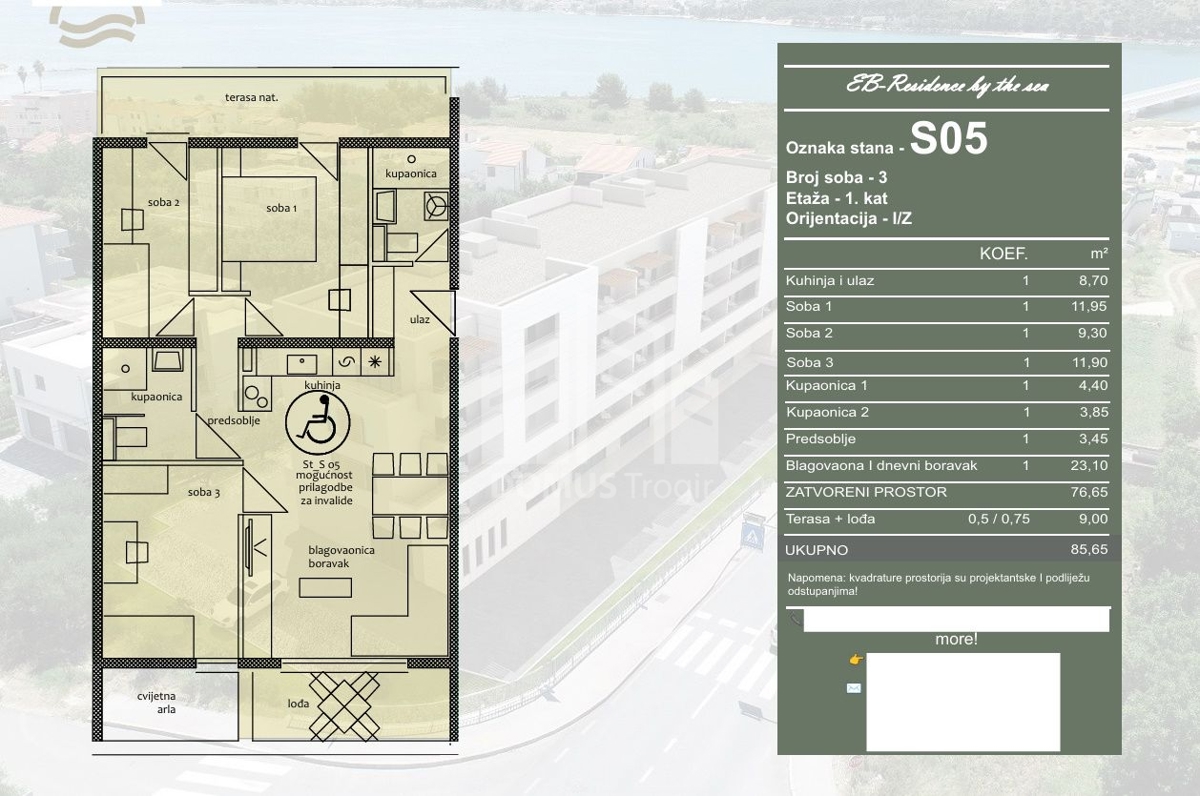 Apartment Zu verkaufen - Splitsko-dalmatinska Trogir - foto 3/3