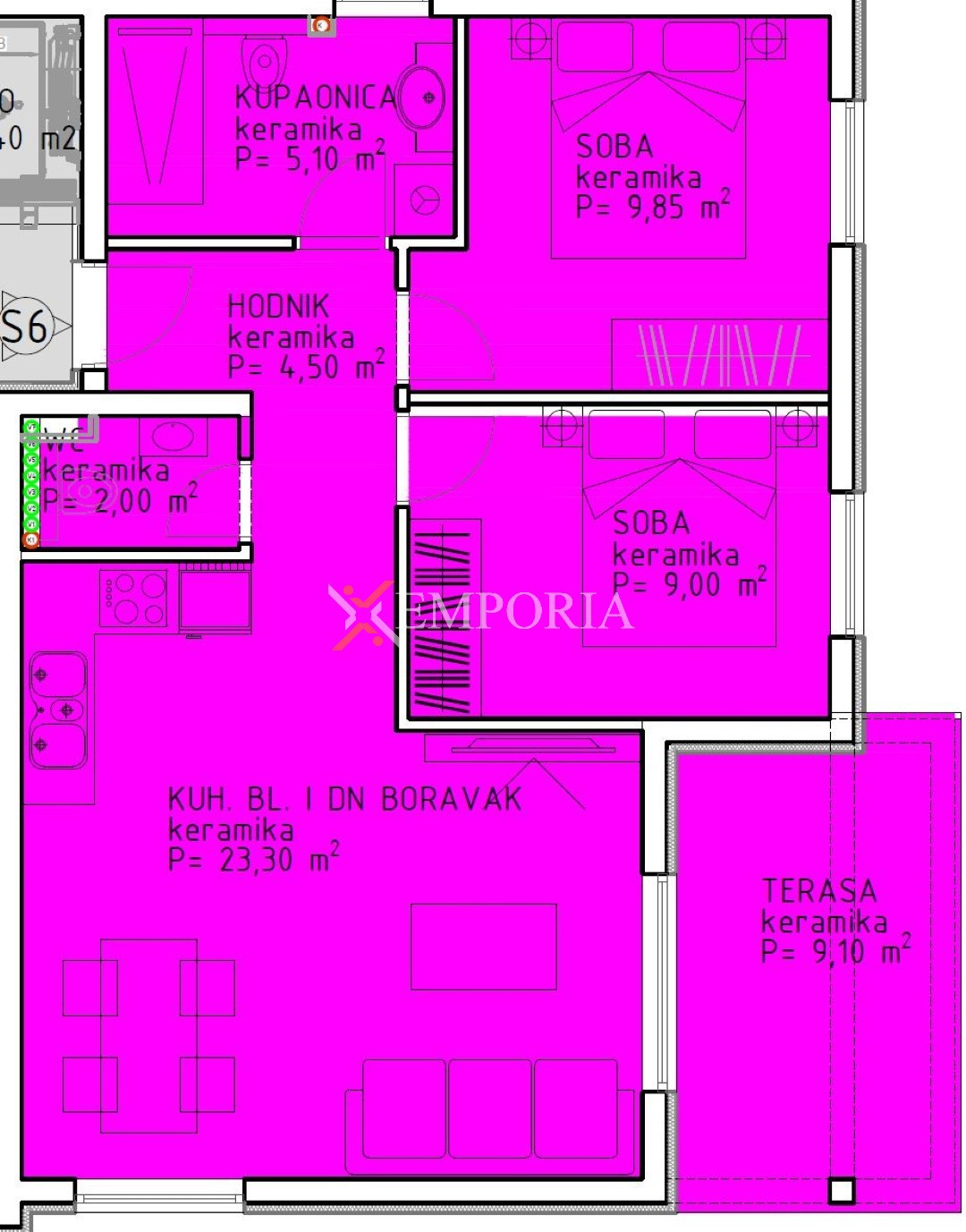 Flat For sale - ZADARSKA RAŽANAC