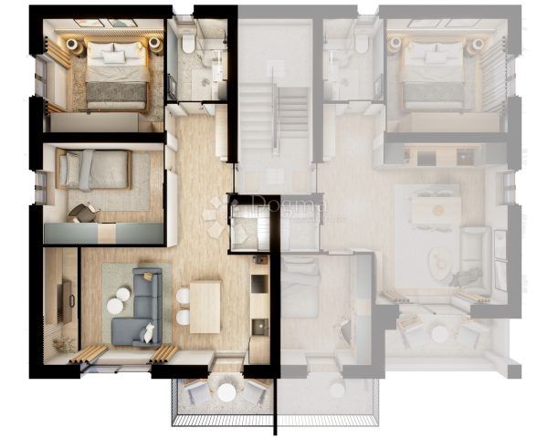 Apartment zu verkaufen 59 m² – Viškovo