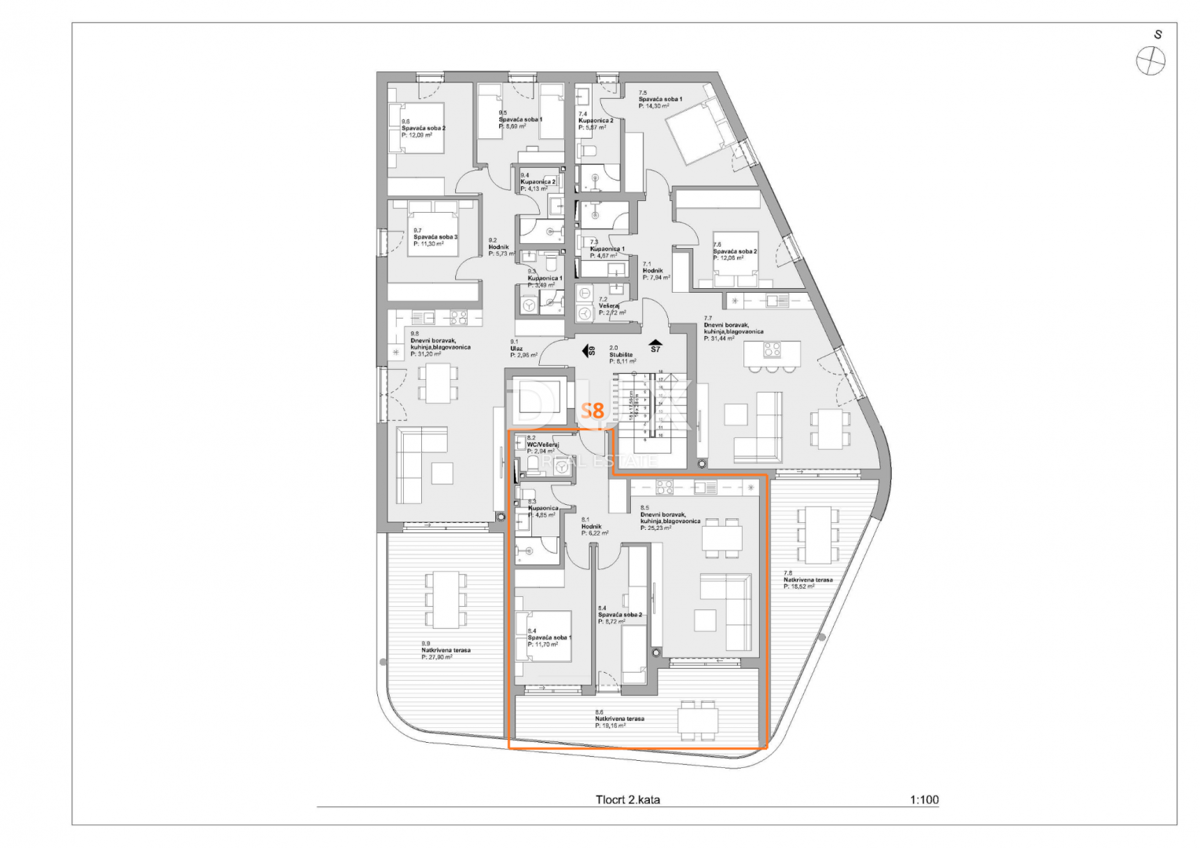 Appartement À vendre - ŠIBENSKO-KNINSKA VODICE