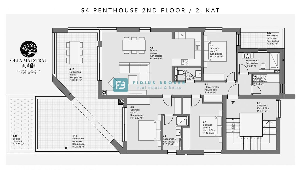 Flat For sale - ŠIBENSKO-KNINSKA VODICE