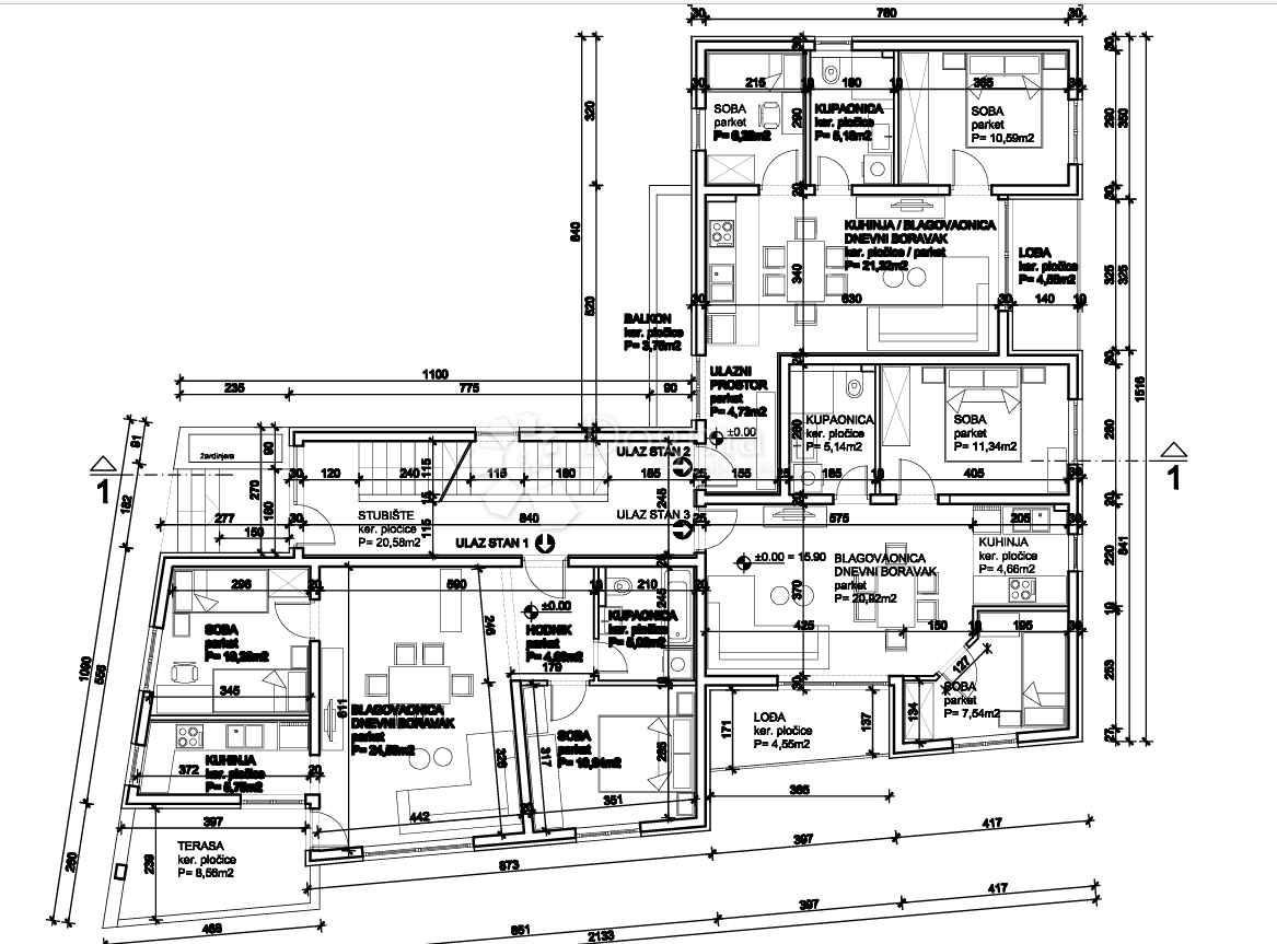 Apartma Na predaj - SPLITSKO-DALMATINSKA KAŠTELA