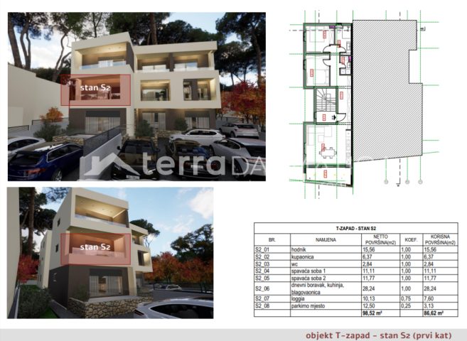 Apartmán na predaj 101 m² – Šibenik